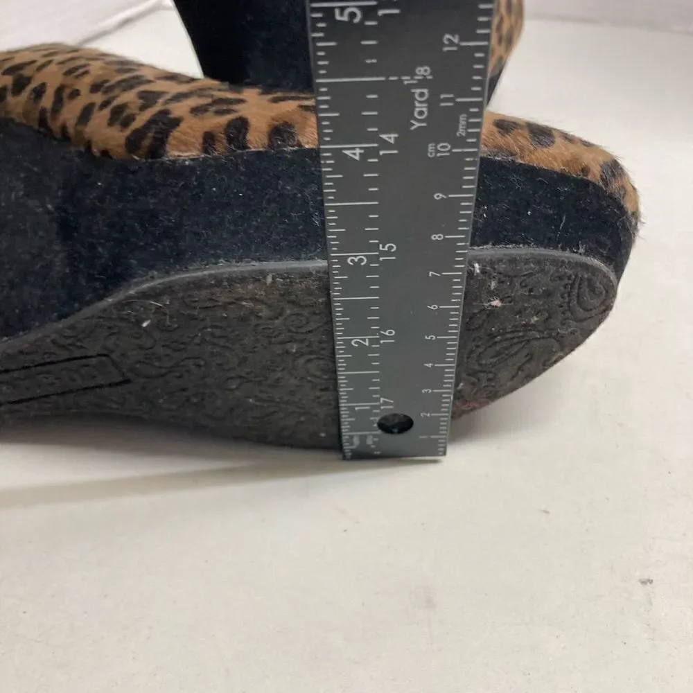 BAMBOO‎ Platform Wedge Heel Animal Print “Caesar-77” Size 10